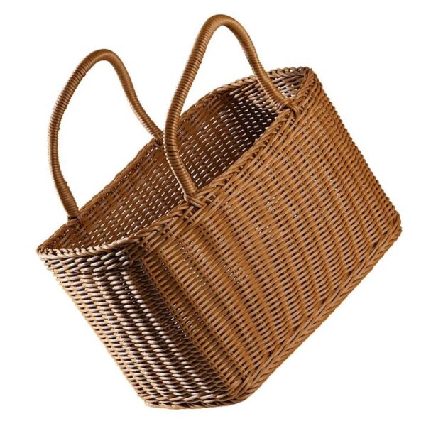 NNEOBA Woven Wicker Basket with Handle