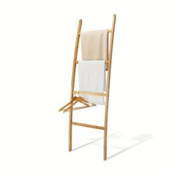 NNETM Ladder Style Storage Rack - Space Saving Towel and Blanket Organizer