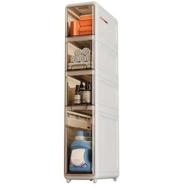 NNETM Maximize Your Bathroom Space with our Waterproof Trolley Storage Rack