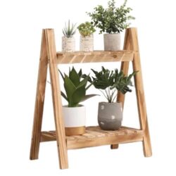 NNETM Maximize your space with this adaptable wooden Plant Stand