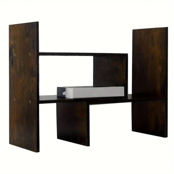 NNETM Minimalist Desktop Bookshelf - Compact Office Storage Solution