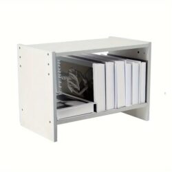 NNETM Modern Wood Desk Bookshelf - Office Desk Storage Rack