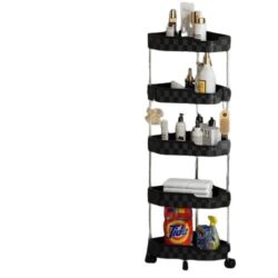 NNETM Organize your essentials neatly on this stylish bathroom floor storage rack