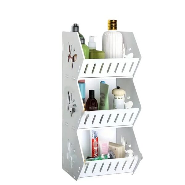 NNETM Vinyl Hanging Bathroom Storage Rack - Shelf Butterfly Large