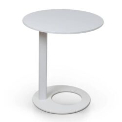 Nielsen 50cm Wooden Side Table - Full White by Interior Secrets - AfterPay Available