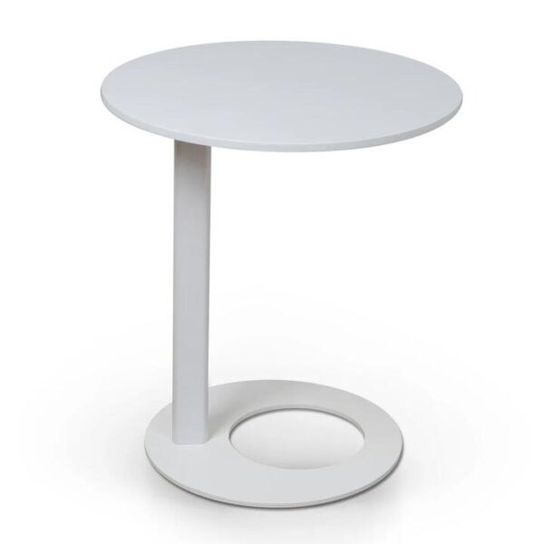 Nielsen 50cm Wooden Side Table - Full White by Interior Secrets - AfterPay Available