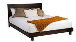 Norman timber bed frame - headboard 100h - discounted display model