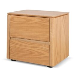 Norris Bedside Table - Natural Oak by Interior Secrets - AfterPay Available