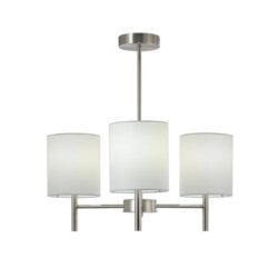 Olde 3 Lights Hanging Chandelier Lamp Light Antique Satin Chrome