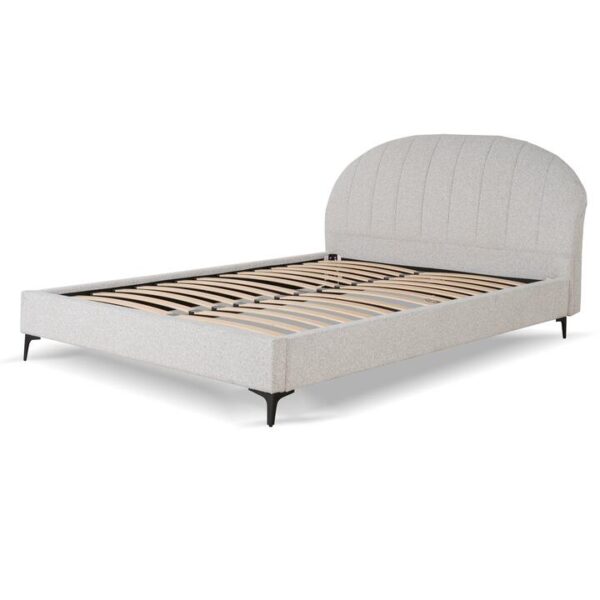 Olin Fabric Queen Bed Frame - Clay Grey by Interior Secrets - AfterPay Available