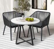 Panama 2 Seater Dining Set Grey