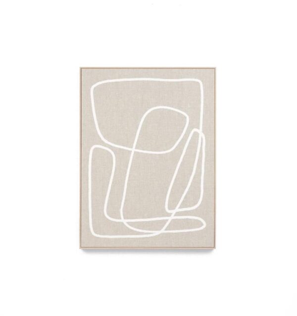 Peridot White 3 Framed Canvas Wall Art Print by Interior Secrets - AfterPay Available