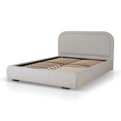 Phoebe Fabric Queen Bed Frame - Clay Grey by Interior Secrets - AfterPay Available