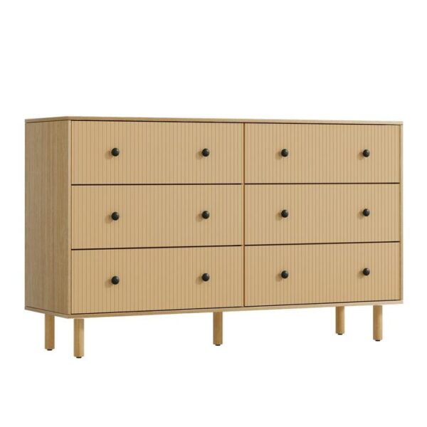 Pine Effect 6-Drawer Ruth Chest