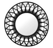 Planty Rattan Mirror Black