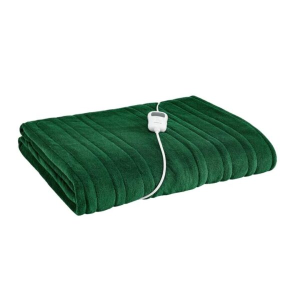 Plush Electric Heated Throw Blanket - Jade, 160cm x 130cm - 160 x 130cm