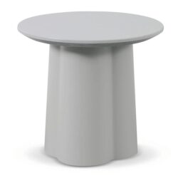 Polly Round Side Table - Light Grey by Interior Secrets - AfterPay Available