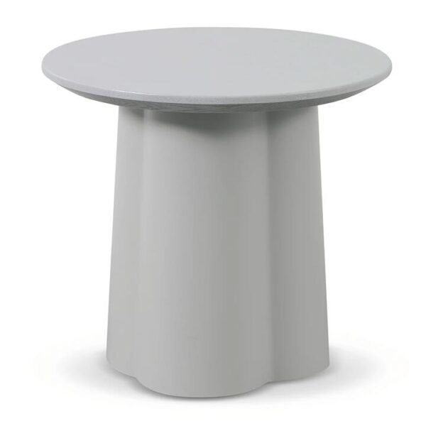 Polly Round Side Table - Light Grey by Interior Secrets - AfterPay Available