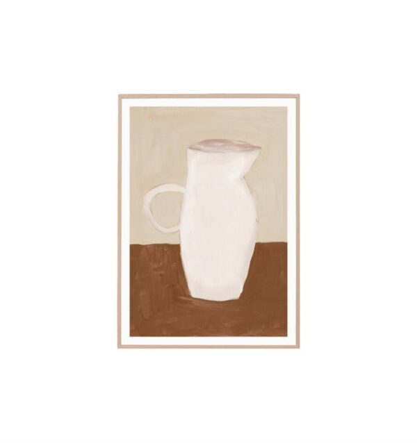 Pottery Study Wall Art Print - Terracotta by Interior Secrets - AfterPay Available