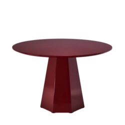 Raimon Furniture Delisa Modern Round Wooden Kitchen Dining Table 120cm Wine