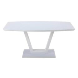 Raimon Furniture Moskov Rectangular Kitchen Dining Table 160cm - White
