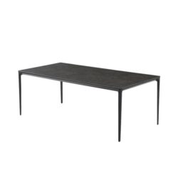 Raimon Furniture Vincenzo Large Rectangular Kitchen Dining Table Ceramic 210cm - Grey Stone