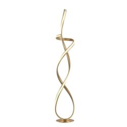 Ramona LED Light Spiral Floor Lamp Curvy Reading Bedside Light - Gold