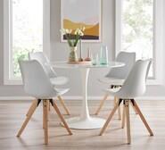 Replica Tulip 4 Seater Dining Table White