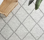 Rib 400 X 300Cm Diamond Rectangle Rug Grey Extra Extra Large