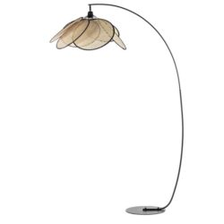 Roselia Floor Lamp - Natural & Black by Interior Secrets - AfterPay Available