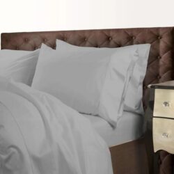 Royal Comfort 1000TC Cotton Blend Quilt Cover Sets King - Silver