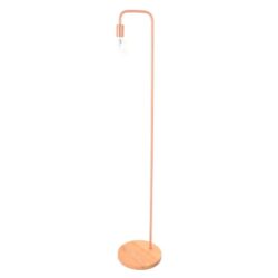SLIM Floor Lamp ES Copper Hook H1610mm with Blonde Wood