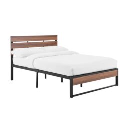 San Antonio Bed Frame - Walnut, Queen - Queen