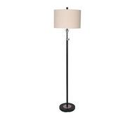 Sarantino Floor Lamp With Shade Neutral