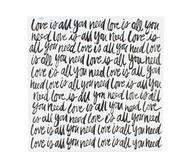 Script Wall Art Black