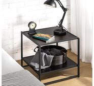 Set Of 2 Asahi Bedside Tables Black
