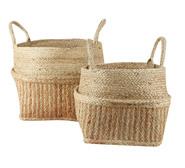 Set Of 2 Jinan Storage Baskets Neutral