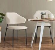 Set Of 2 Katrina Dining Chairs Black