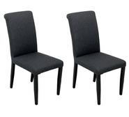 Set Of 2 Laurent Outdoor Dining Chairs Black