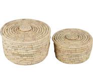 Set Of 2 Leonas Storage Baskets Neutral