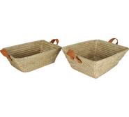 Set Of 2 Nosa Storage Baskets Neutral