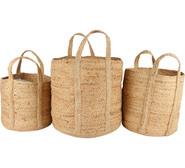 Set Of 3 Carlott Storage Baskets Neutral