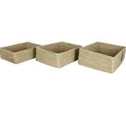 Set Of 3 Chavier Storage Baskets Neutral