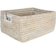Set Of 3 Lukkas Storage Baskets Neutral