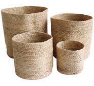 Set Of 4 Quab Storage Baskets Neutral