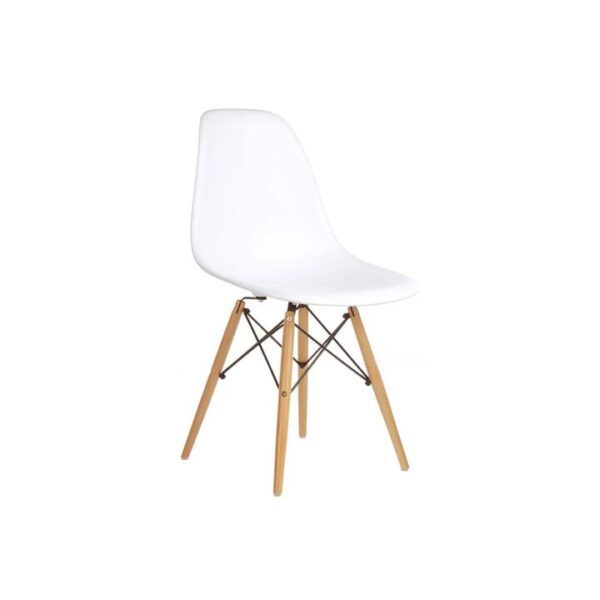 Set of 2 Eames Replica Premium DSW Kitchen Dining Chair - Teal / Beech Wood