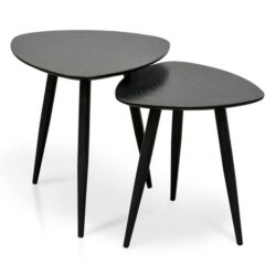Set of 2 - Lauren Side Table - Black by Interior Secrets - AfterPay Available
