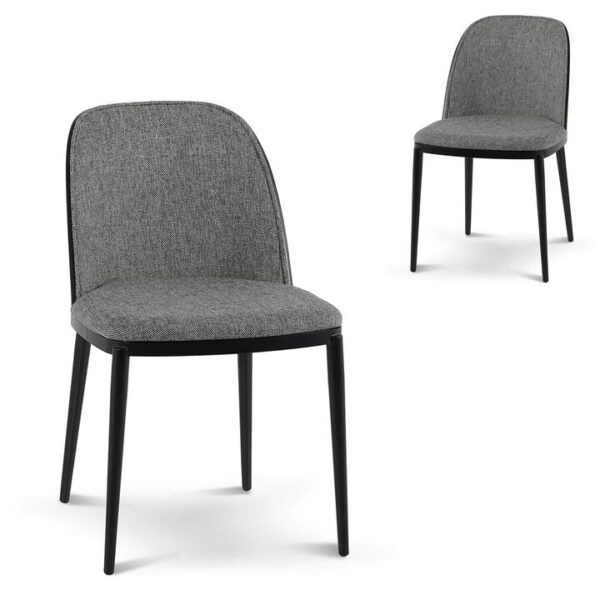 Set of 2 - Paxton Dining Chair - Lava Grey by Interior Secrets - AfterPay Available