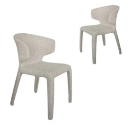 Set of 2 - Pollard Dining Chair - Clay Grey by Interior Secrets - AfterPay Available