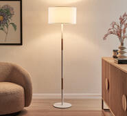 Sherwood Maddison Floor Lamp White